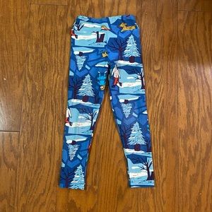 LuLaRoe Leggings in winter snow print